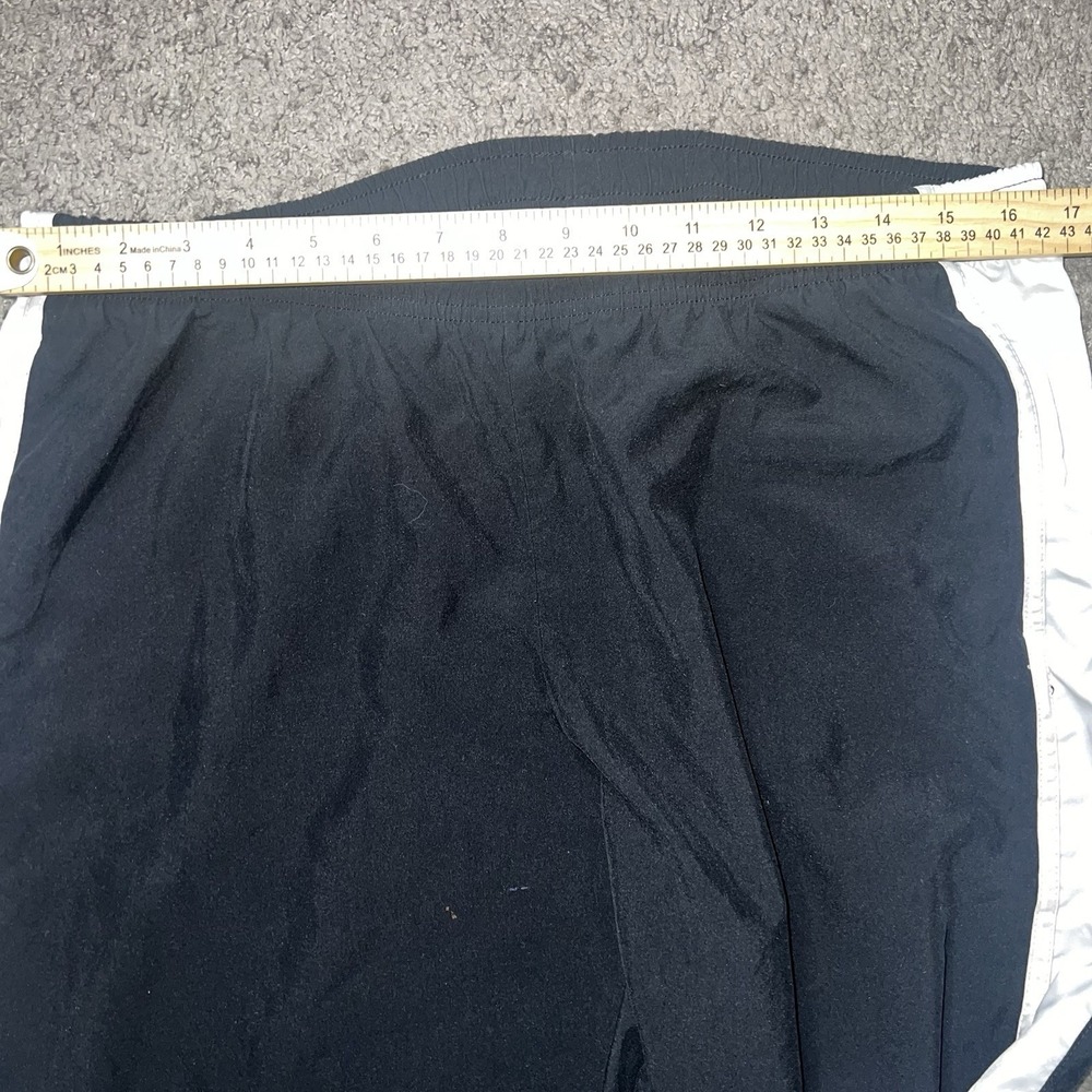 Vintage Y2K Nike Silver Tag Trackpants Woman's L Black White Striped Baggy Leg - Picture 5 of 8
